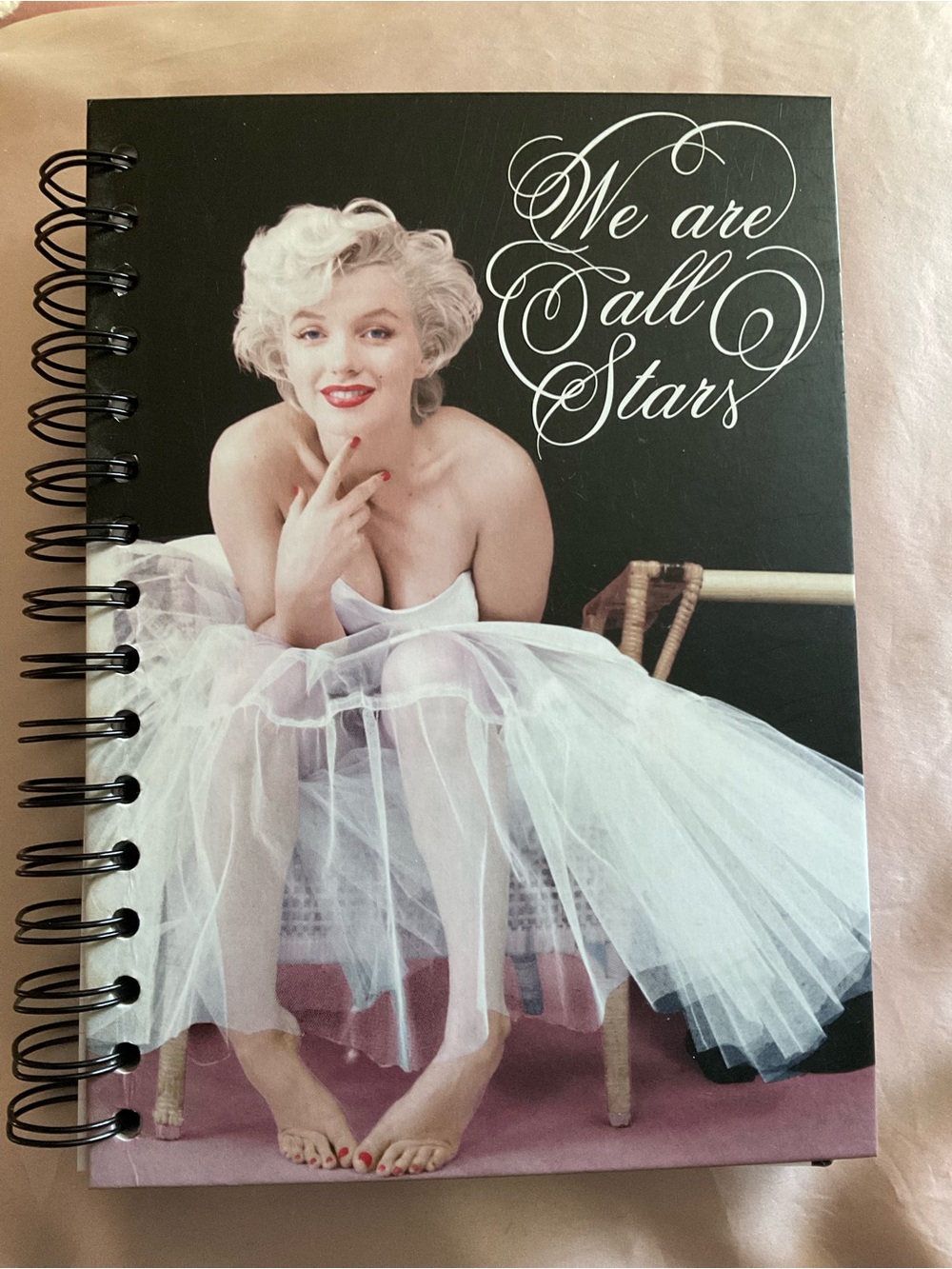 We Are All Stars Spiral Notebook — Black & White Cover 6 X 8.5” - Picture 3 of 5